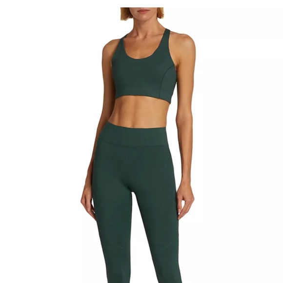 Outdoor Voices Doing Things bra crop top sports small heather green evergreen - Picture 2 of 6